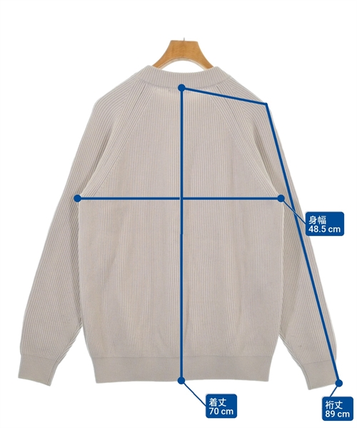 UNITED ARROWS（ユナイテッドアローズ）ニット・セーター ベージュ サイズ:L メンズ/2200613347013
