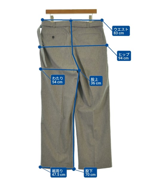 UNITED ARROWS（ユナイテッドアローズ）スラックス グレー サイズ:L メンズ/2200611942029