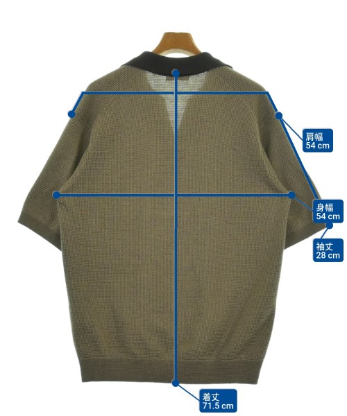 UNITED ARROWS（ユナイテッドアローズ）ポロシャツ 茶 サイズ:L メンズ/2200618612093