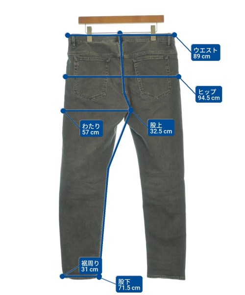 UNITED ARROWS（ユナイテッドアローズ）デニムパンツ グレー サイズ:XL メンズ/2200606471138