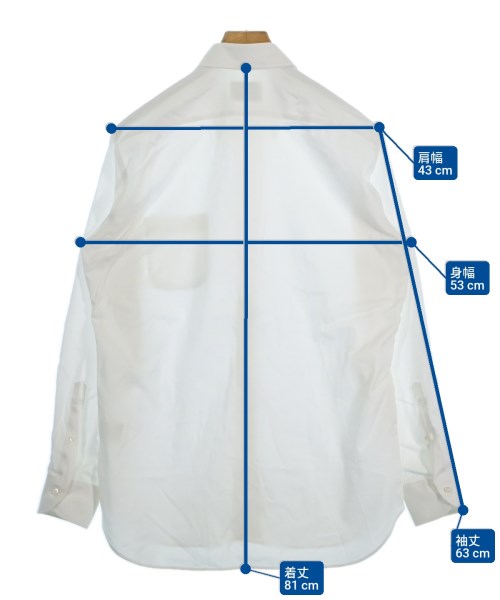 UNITED ARROWS（ユナイテッドアローズ）カジュアルシャツ 白 サイズ:41(XL位) メンズ/2200673747013