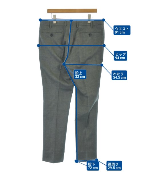 UNITED ARROWS（ユナイテッドアローズ）スラックス グレー サイズ:52(XL位) メンズ/2200670638024