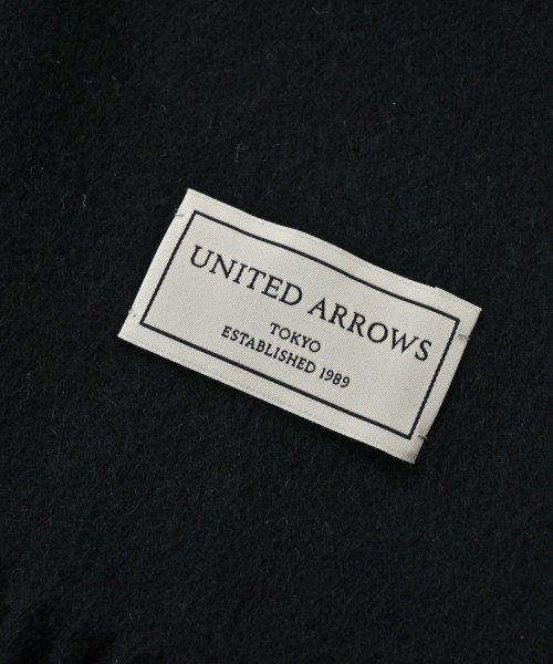 UNITED ARROWS（ユナイテッドアローズ）マフラー 黒 サイズ:- メンズ/2200664426033