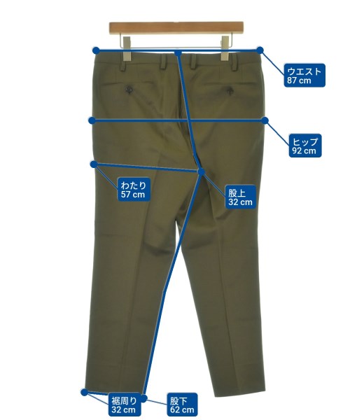 UNITED ARROWS（ユナイテッドアローズ）スラックス カーキ サイズ:50(XL位) メンズ/2200672434037