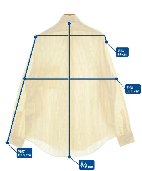 UNITED ARROWS（ユナイテッドアローズ）カジュアルシャツ 黄 サイズ:M メンズ/2200674139107