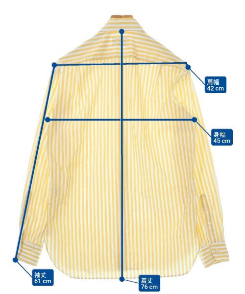UNITED ARROWS（ユナイテッドアローズ）カジュアルシャツ 黄 サイズ:S メンズ/2200678879054