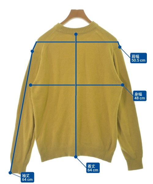 UNITED ARROWS（ユナイテッドアローズ）ニット・セーター 黄 サイズ:M メンズ/2200688970055