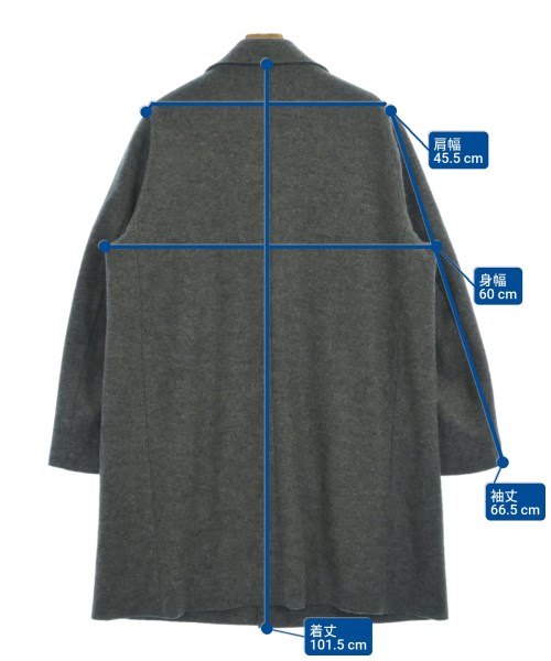UNITED ARROWS（ユナイテッドアローズ）チェスターコート グレー サイズ:F メンズ/2200696902024
