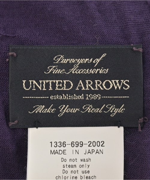 UNITED ARROWS（ユナイテッドアローズ）マフラー 紫 サイズ:- メンズ/2200696902147