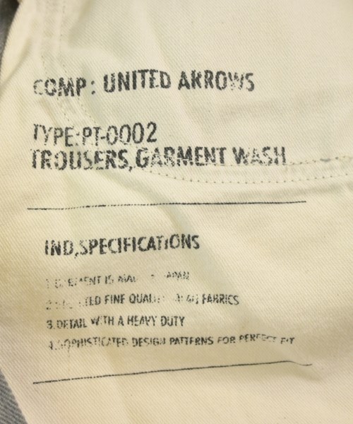 UNITED ARROWS（ユナイテッドアローズ）デニムパンツ グレー サイズ:32(L位) メンズ/2200694374144