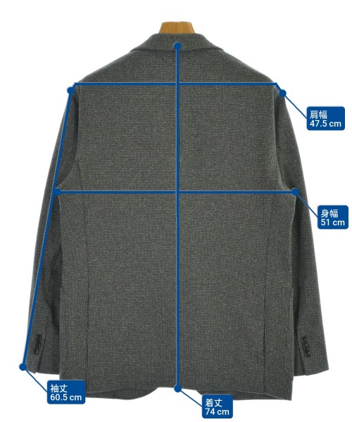 UNITED ARROWS（ユナイテッドアローズ）テーラードジャケット グレー サイズ:52(XXL位) メンズ/2200697920126