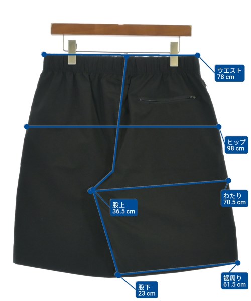 UNITED ARROWS（ユナイテッドアローズ）ショートパンツ 黒 サイズ:M メンズ/2200696863646