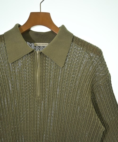 UNITED ARROWS（ユナイテッドアローズ）ニット・セーター カーキ サイズ:L メンズ/2200694379026