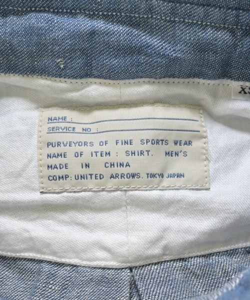 UNITED ARROWS（ユナイテッドアローズ）カジュアルシャツ 青 サイズ:XS メンズ/2200713746075