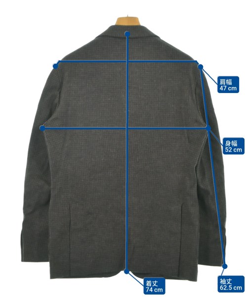 UNITED ARROWS（ユナイテッドアローズ）テーラードジャケット 茶 サイズ:50(XL位) メンズ/2200642210234