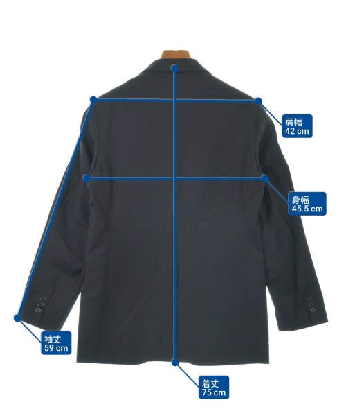 UNITED ARROWS（ユナイテッドアローズ）テーラードジャケット 黒 サイズ:44(S位) メンズ/2200635068026