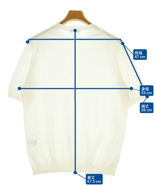 UNITED ARROWS（ユナイテッドアローズ）ニット・セーター 白 サイズ:M メンズ/2200636417168