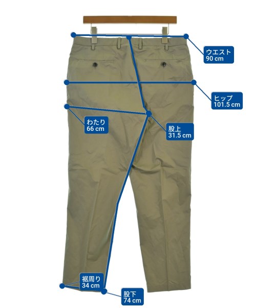 UNITED ARROWS（ユナイテッドアローズ）スラックス グレー サイズ:50(XL位) メンズ/2200649496037