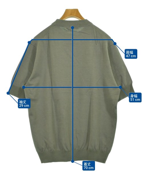 UNITED ARROWS（ユナイテッドアローズ）ニット・セーター カーキ サイズ:XL メンズ/2200649618262