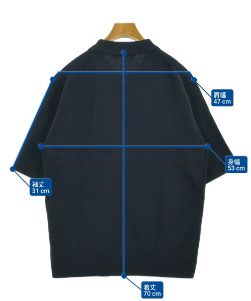 UNITED ARROWS（ユナイテッドアローズ）ポロシャツ 紺 サイズ:XL メンズ/2200649618323