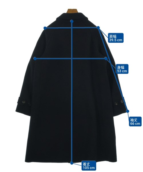 UNITED ARROWS（ユナイテッドアローズ）ステンカラーコート 黒 サイズ:L メンズ/2200651301084