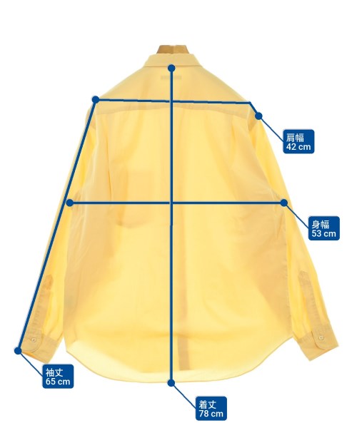 UNITED ARROWS（ユナイテッドアローズ）カジュアルシャツ 黄 サイズ:M メンズ/2200651602044