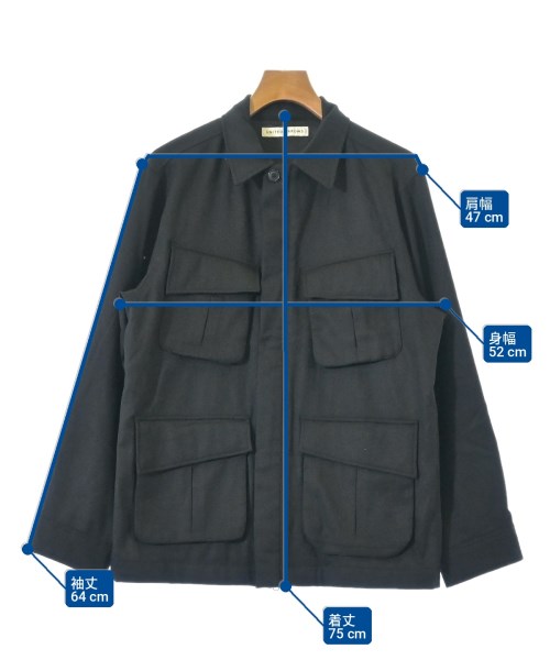 UNITED ARROWS（ユナイテッドアローズ）ミリタリーブルゾン 黒 サイズ:M メンズ/2200700378050