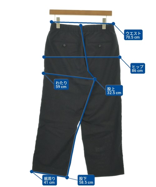 UNITED ARROWS（ユナイテッドアローズ）クロップドパンツ 黒 サイズ:S メンズ/2200703519016
