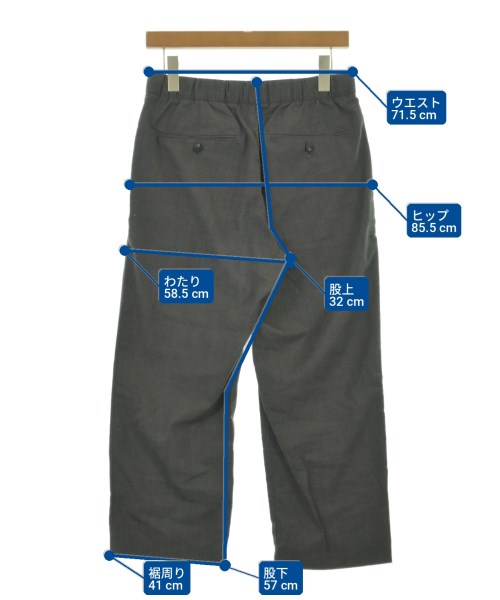 UNITED ARROWS（ユナイテッドアローズ）クロップドパンツ グレー サイズ:S メンズ/2200703519023