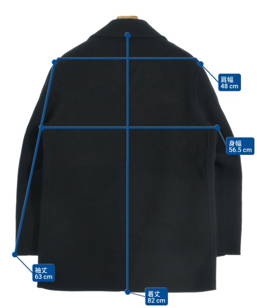 UNITED ARROWS（ユナイテッドアローズ）チェスターコート 黒 サイズ:M メンズ/2200663341092