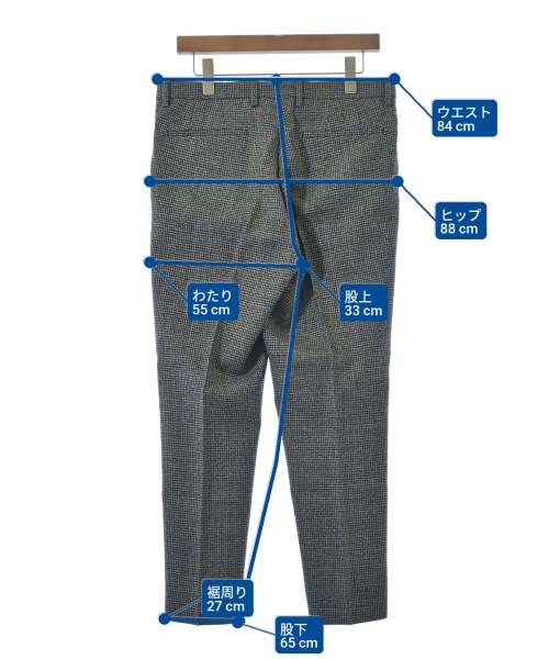 UNITED ARROWS（ユナイテッドアローズ）スラックス 黒 サイズ:L メンズ/2200662241171