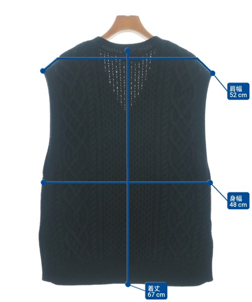 UNITED ARROWS（ユナイテッドアローズ）ベスト 黒 サイズ:-(M位) レディース/2200660811215