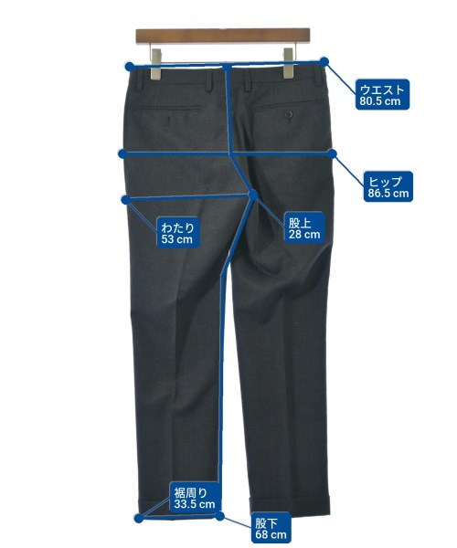 UNITED ARROWS（ユナイテッドアローズ）スラックス グレー サイズ:46(L位) メンズ/2200661276211