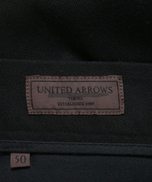 UNITED ARROWS（ユナイテッドアローズ）スラックス 黒 サイズ:50(XL位) メンズ/2200653435671