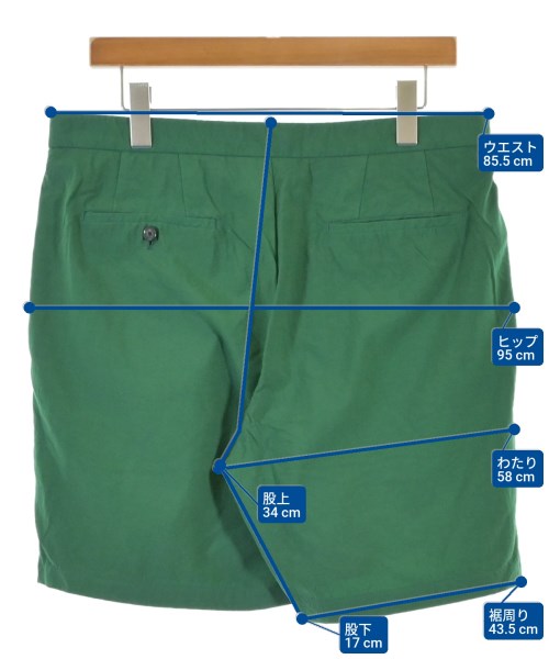 UNITED ARROWS（ユナイテッドアローズ）ショートパンツ 緑 サイズ:L メンズ/2200653435695