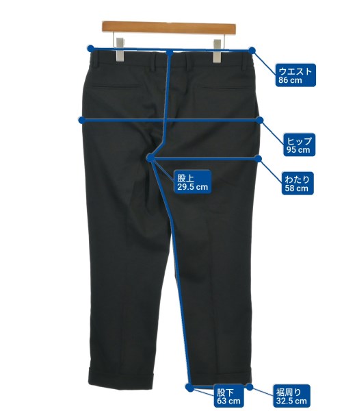 UNITED ARROWS（ユナイテッドアローズ）スラックス 黒 サイズ:50(XL位) メンズ/2200653435725