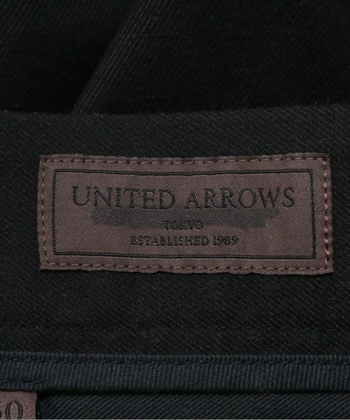 UNITED ARROWS（ユナイテッドアローズ）スラックス 黒 サイズ:50(XL位) メンズ/2200653435732