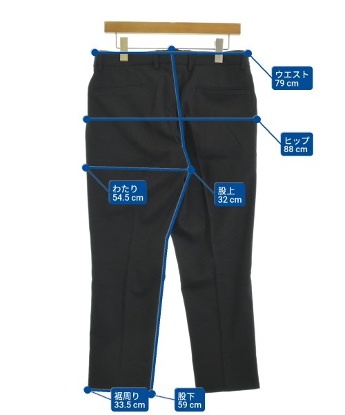 UNITED ARROWS（ユナイテッドアローズ）スラックス 黒 サイズ:48(L位) メンズ/2200653435893