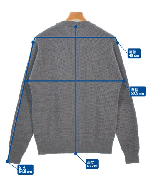 UNITED ARROWS（ユナイテッドアローズ）ニット・セーター グレー サイズ:M メンズ/2200664462017