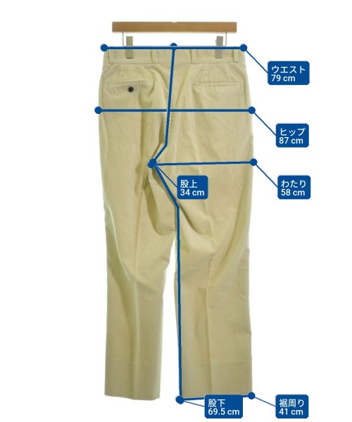UNITED ARROWS（ユナイテッドアローズ）スラックス 黄 サイズ:M メンズ/2200729301114