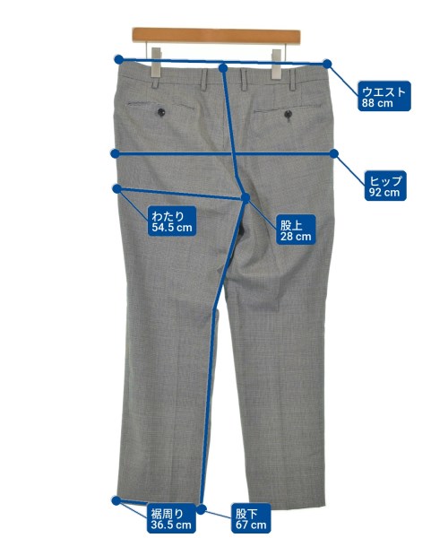 UNITED ARROWS（ユナイテッドアローズ）スラックス グレー サイズ:50(XL位) メンズ/2200720606041