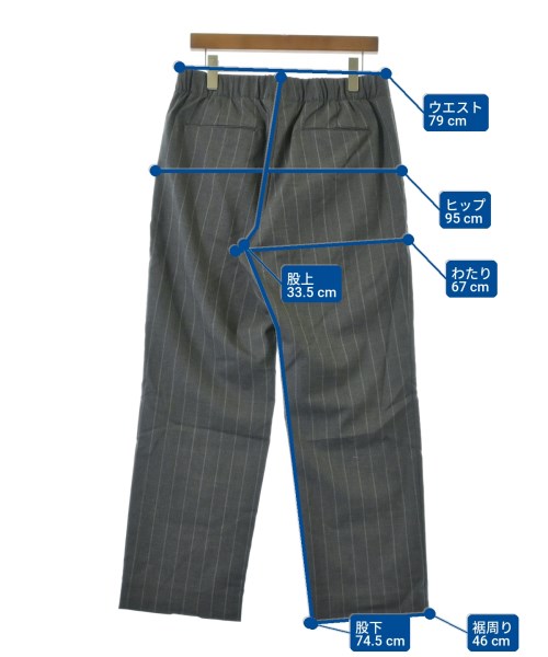 UNITED ARROWS（ユナイテッドアローズ）スラックス グレー サイズ:L メンズ/2200728802186