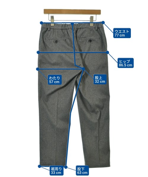 UNITED ARROWS（ユナイテッドアローズ）スラックス グレー サイズ:L メンズ/2200678525029