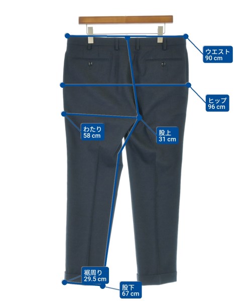 UNITED ARROWS（ユナイテッドアローズ）スラックス 紺 サイズ:50(XL位) メンズ/2200683945126