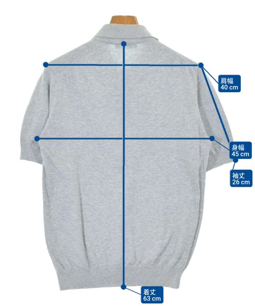 UNITED ARROWS（ユナイテッドアローズ）ポロシャツ グレー サイズ:S メンズ/2200689357015