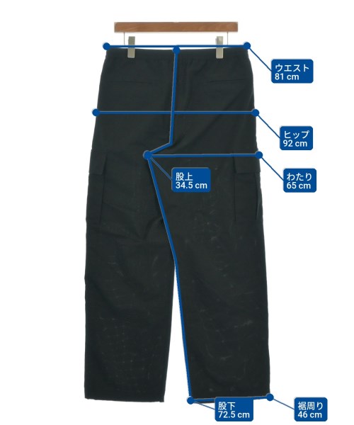 UNITED ARROWS（ユナイテッドアローズ）カーゴパンツ 黒 サイズ:L メンズ/2200689432026