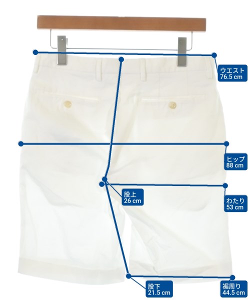 UNITED ARROWS（ユナイテッドアローズ）ショートパンツ 白 サイズ:44(S位) メンズ/2200687964048