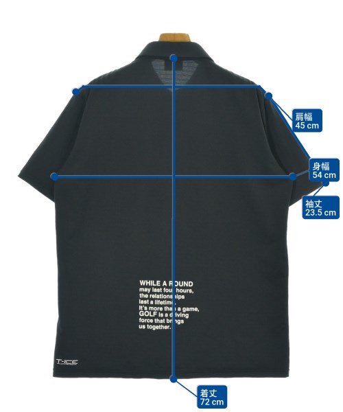 UNITED ARROWS（ユナイテッドアローズ）ポロシャツ 黒 サイズ:L メンズ/2200693136057