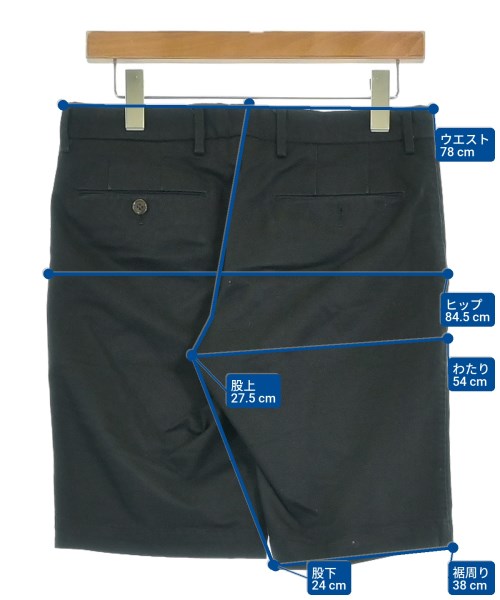 BARNEYS NEWYORK（バーニーズニューヨーク）ショートパンツ 黒 サイズ:S メンズ/2200635804082