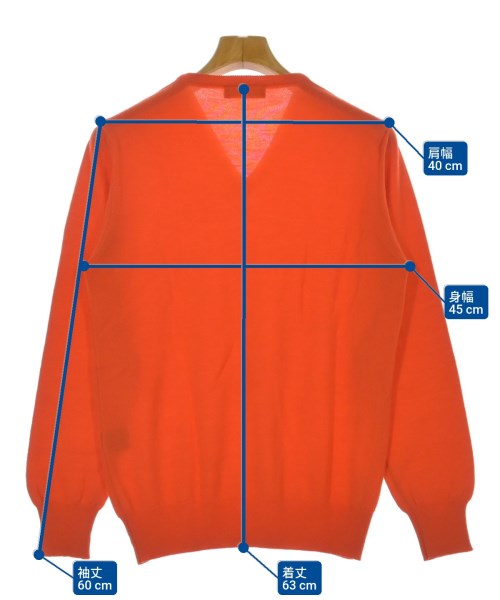 BARNEYS NEWYORK（バーニーズニューヨーク）ニット・セーター オレンジ サイズ:48(L位) メンズ/2200638551082